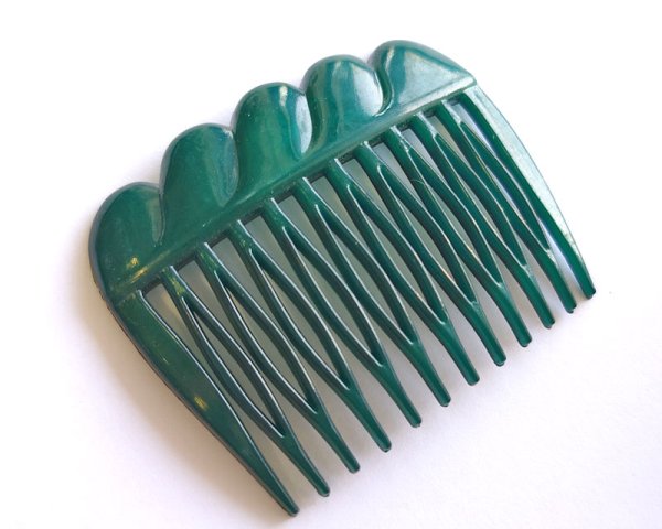 画像1: ヴィンテージ/西ドイツ/プラスチックコーム/グリーン (1)