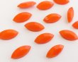 画像1: ヴィンテージ/ドイツ/ガラスストーン/オペークオレンジ/15×7mm（1個） (1)