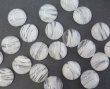 画像2: ヴィンテージ/ドイツ/ガラスカボション/ホワイトマーブル/約15mm(1個） (2)