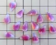 画像2: ヴィンテージ/ドイツ/ガラス/ドロップ/ホワイトオパール×レッド/13×8mm(1個) (2)