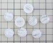 画像3: ヴィンテージ/ドイツ/ガラスカボション/ホワイトマーブル/約15mm(1個） (3)