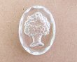 画像1: ヴィンテージ/ドイツ/ガラスインタリオ/花瓶/約40×30mm（1個） (1)