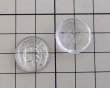 画像2: ヴィンテージ/ドイツ/ガラスインタリオ/蹄鉄と四葉/約18mm（1個） (2)