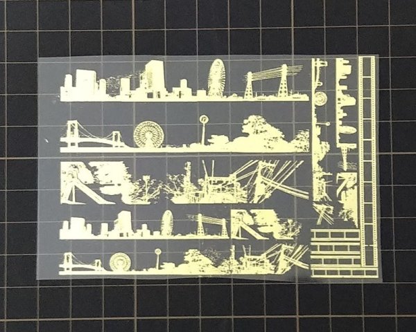 画像2: 箔シート/風景/マットゴールド/A7(1枚) (2)