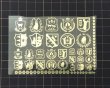画像2: 箔シート/コラボ猫エンブレム/マットゴールド/A7（1枚） (2)