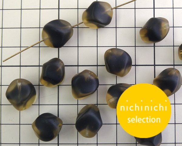 画像3: ns177/ヴィンテージ/ドイツ/ラージバロック/マットイエローブラック(1個) (3)