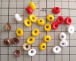 画像2: デッドストック/チェコガラスビーズ/ナノ/オペークレッド/約5×10mm（4個） (2)