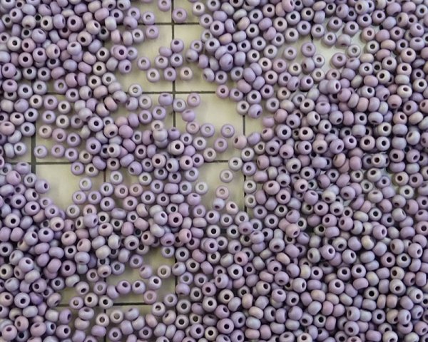画像2: チェコガラスビーズ/ロカイル/11/0/マットパープルオーロラ(約3g) (2)