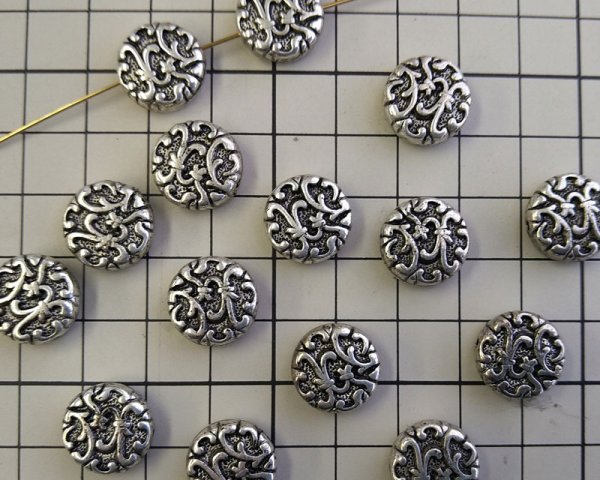 画像2: デッドストック/CCB/デザインコイン/アンティークシルバー(2個) (2)