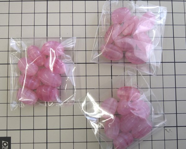 画像2: ヴィンテージ/日本/ランプワーク/ローズストライプミックス(8個) (2)