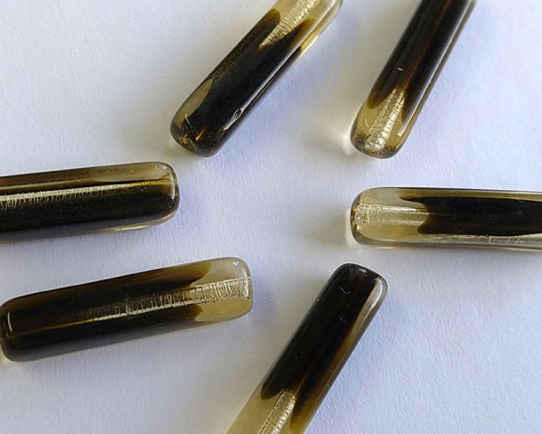 画像3: ns190/ヴィンテージ/ドイツ/スクエアチューブ/トパーズ×ブラウン(4個) (3)