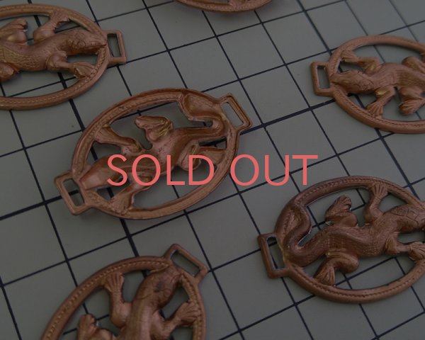 画像2: ヴィンテージ/メタルコネクター/とかげ（1個） (2)