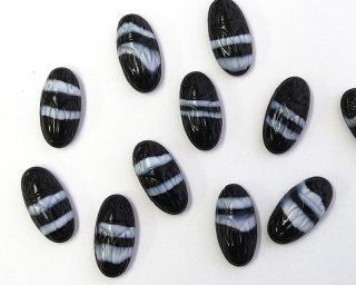 ヴィンテージ/チェコ/カボション/ドラゴンズブレス/約9×6mm(1個