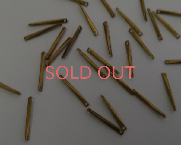 画像1: メッキなし真鍮コネクターF（2個） (1)