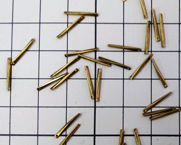 画像2: メッキなし真鍮コネクターF(2個) (2)