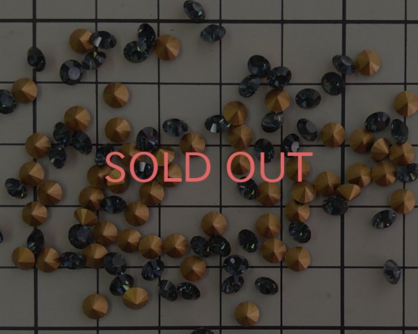 画像2: デッドストック/オーストリア製クリスタルガラス/#1012/モリオン/pp32(10個) (2)