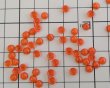 画像2: チェコガラスビーズ/ティーカップ/オレンジ/約4×2mm(45個) (2)