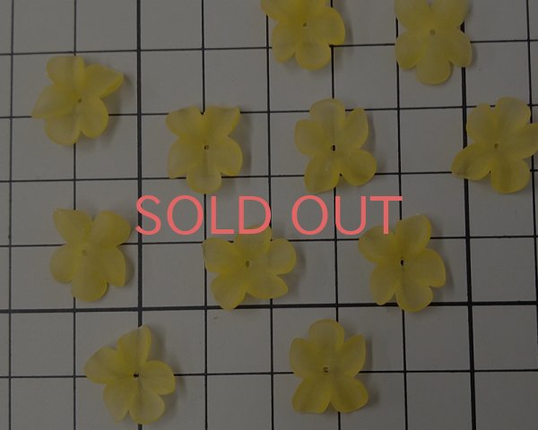 画像2: ヴィンテージ/ドイツ/プラスチック/フラワー216/フロストマンゴー（2個） (2)