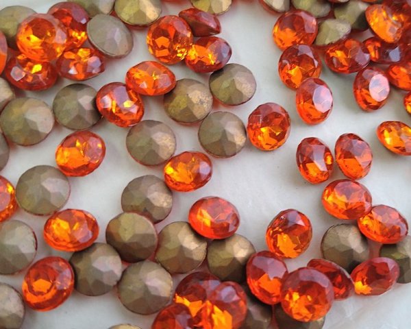 画像1: ヴィンテージ/チェコ/ガラス/ヒヤシンス/40ss(2個) (1)