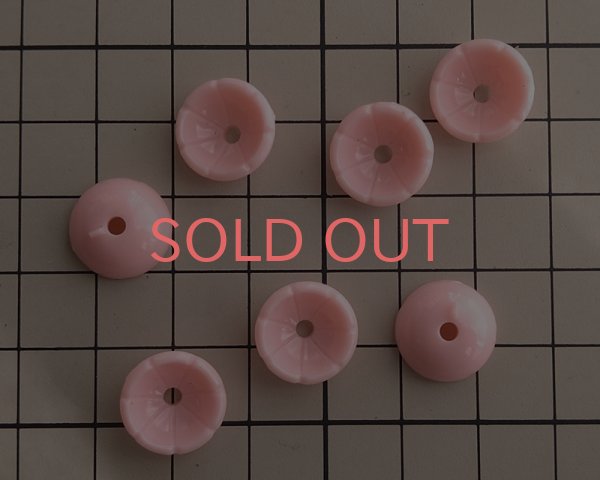 画像2: ヴィンテージ/ドイツ/プラスチック/フラワー222/ピンク(1個) (2)