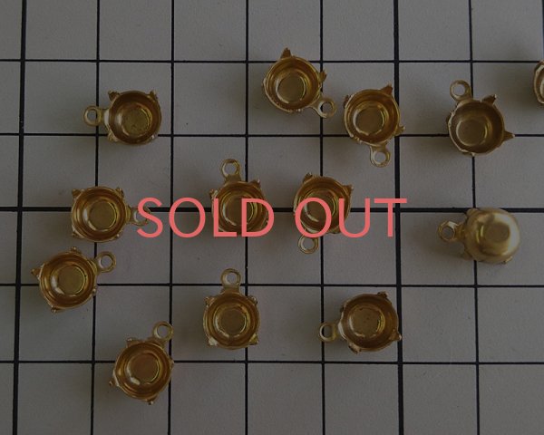 画像1: 35ss用/ブラスセッティング/クローズドバック/1リング(1個) (1)