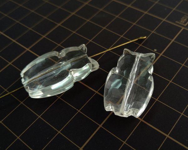 画像2: ヴィンテージ/ヨーロッパ/みみずく(1個) (2)