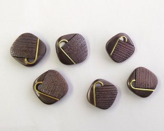 アンティークガラスボタン　カットスティール　デッドストック デッドストックボタン | Lido オンラインショップ