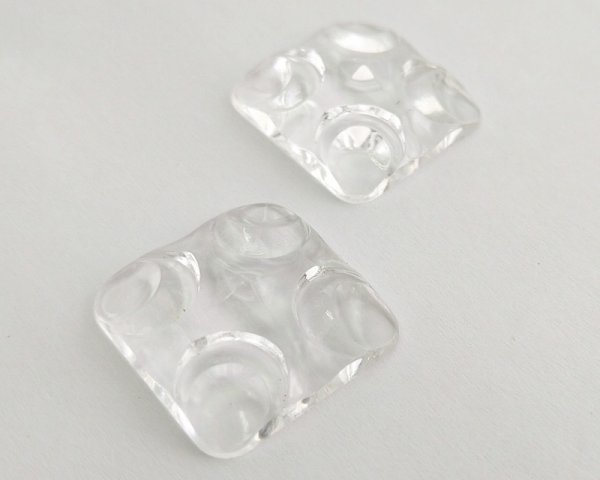 画像2: ヴィンテージ/ドイツ/プラスチック/レトロスクエア(1個) (2)