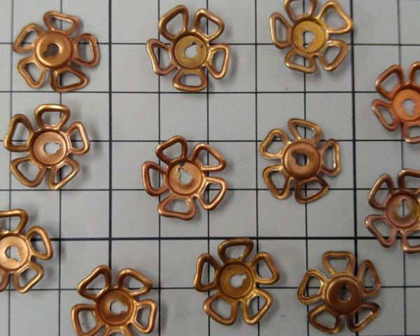 画像3: ヴィンテージ/USA/メタルフラワー/約17mm(2個)  (3)