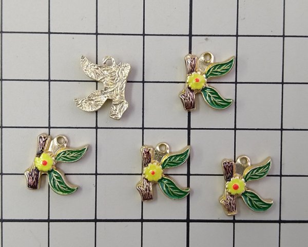 画像3: ヴィンテージ/USA/メタルチャーム/K(1個) (3)