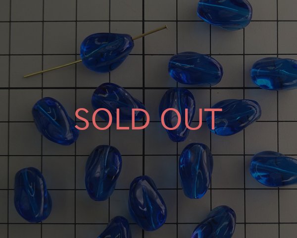 画像2: ヴィンテージ/ドイツ/プラスチック/バロック/クリアブルー(2個) (2)