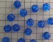 画像2: ヴィンテージ/ドイツ/ルーサイト/バロックラウンド/クリアブルー/約11mm(2個) (2)