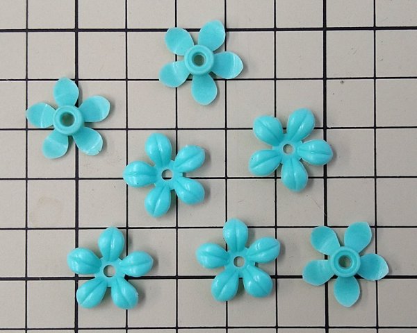 画像2: ヴィンテージ/ドイツ/プラスティック/フラワーF/ミント(4個) (2)