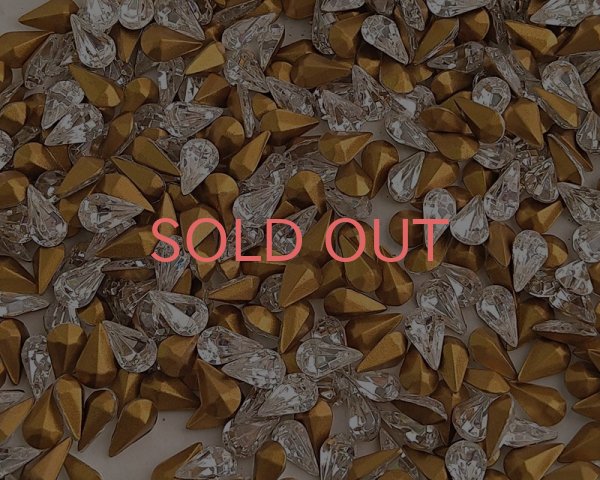 画像1: ヴィンテージ/スワロフスキー#4300/2/クリスタル/8×4.8mm(10個) (1)