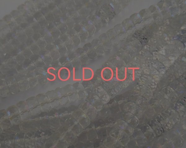 画像4: デッドストック/チェコ/カットロンデル/クリスタルオーロラ/約7×4mm(10個) (4)