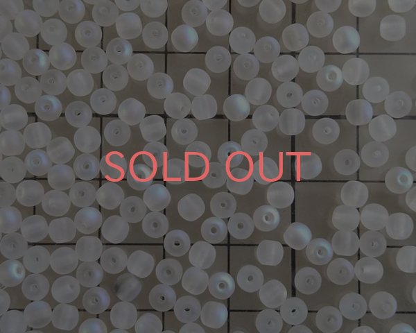 画像2: チェコガラスビーズ/ラウンド/フロストクリスタルオーロラ/約4mm(45個) (2)