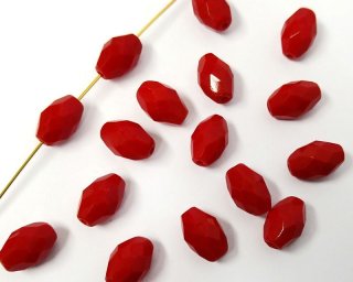 チェコビーズ◈ファイアポリッシュ◈オーバル うすかっ 