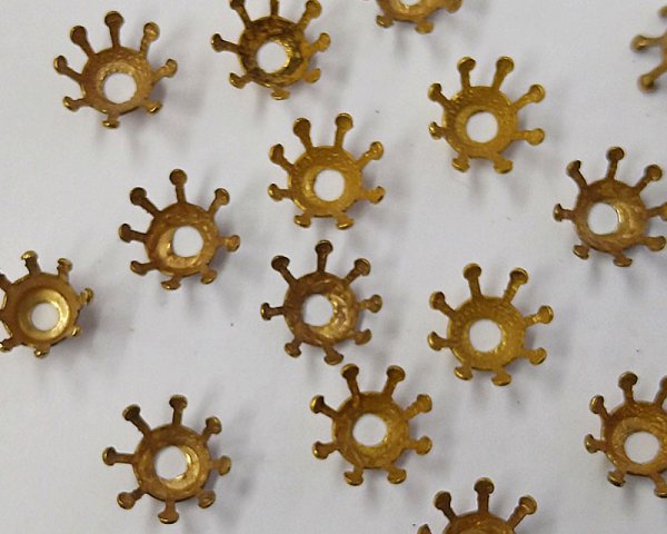 画像2: 35-40ss用/ブラスセッティング/8爪（1個） (2)