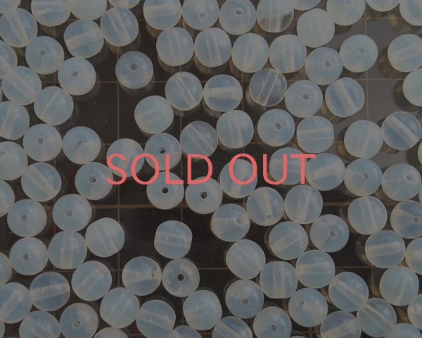 画像2: チェコガラスビーズ/ラウンド/ホワイトオパール/6mm(10個) (2)