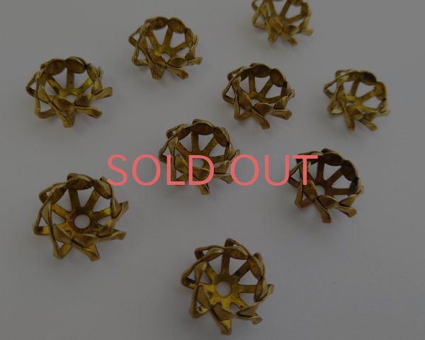 画像1: ヴィンテージ/USA/ブラス/フラワーパーツ (1個)　 (1)