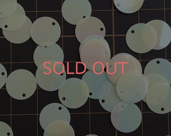 画像2: ヴィンテージ/ヨーロッパ/スパンコールドロップ/ラウンド/パステルミックス(10枚) (2)