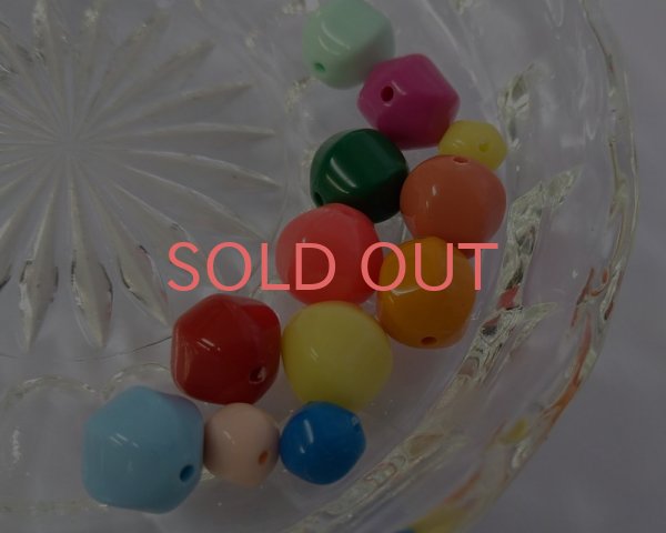 画像3: ヴィンテージ/ドイツ/ルーサイト/バルーン/オレンジ/約11mm(2個) (3)