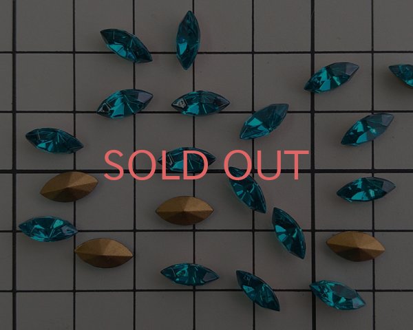 画像2: ヴィンテージ/スワロフスキー/Art.4200/2/ブルージルコン/10×5mm(4個) (2)