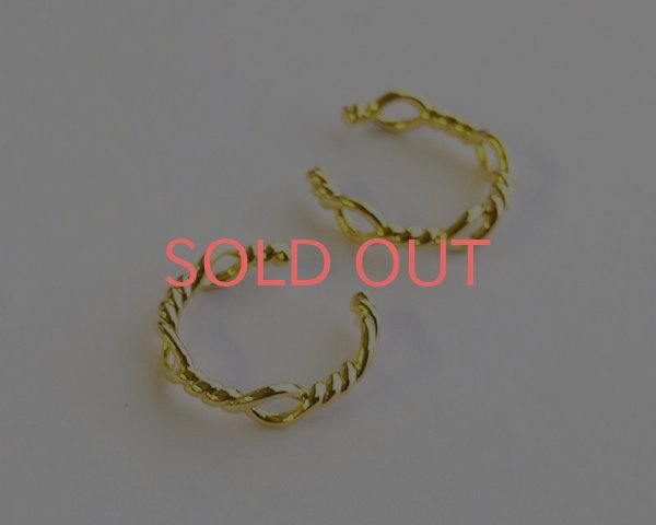 画像1: ねじりイヤカフ/K16GP(1個) (1)