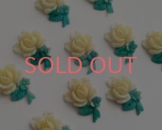 ヴィンテージ/ドイツ/ルーサイト/ラージフラワー/フロストピンク（1個