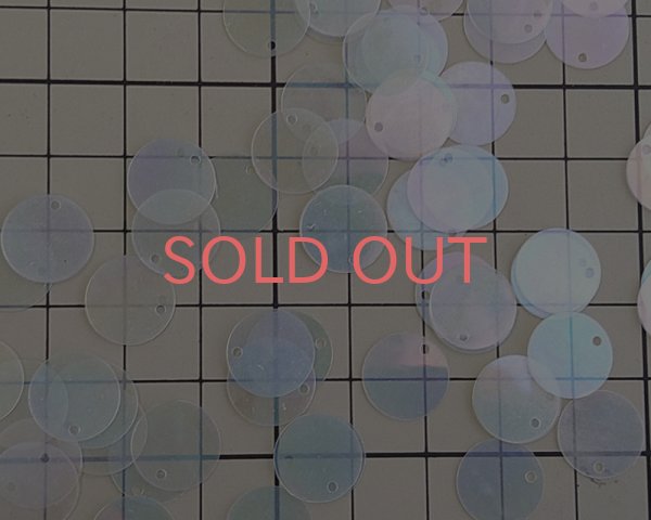 画像2: ヴィンテージ/ヨーロッパ/スパンコールドロップ/ラウンド/オーロラミックス(10枚) (2)