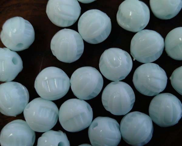 画像4: ヴィンテージ/ドイツ/プラスチック/デザインボール/ベビーブルー/約12mm(1個) (4)