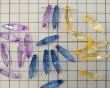 画像2: ns214/ヴィンテージ/ドイツ/アクリル/カットドロップ/パープル(2個) (2)