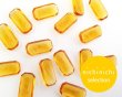 画像1: ns219/ヴィンテージ/ドイツ/ガラスストーンレリーフ/オクタゴン/トパーズ/約16×8mm(1個) (1)