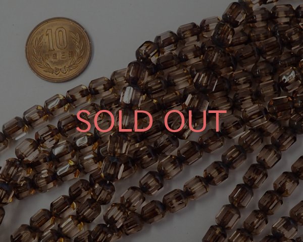 画像2: チェコガラスビーズ/オクタゴナル/ロザリン/8mm（10個） (2)